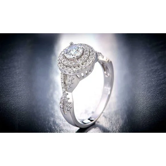 Sterling Silver Engagement Ring Crystals- Various - Picture 2 of 4